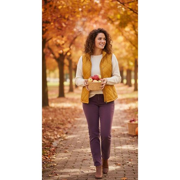 Gloria Vanderbilt Women 16W Purple Denim Amanda Straight Leg Stretch Denim Jeans - Picture 1 of 9